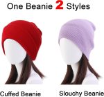 NPQQUAN 3 Packs Unisex Beanie Hats for Men Women Winter Knit Beanies - Image 4